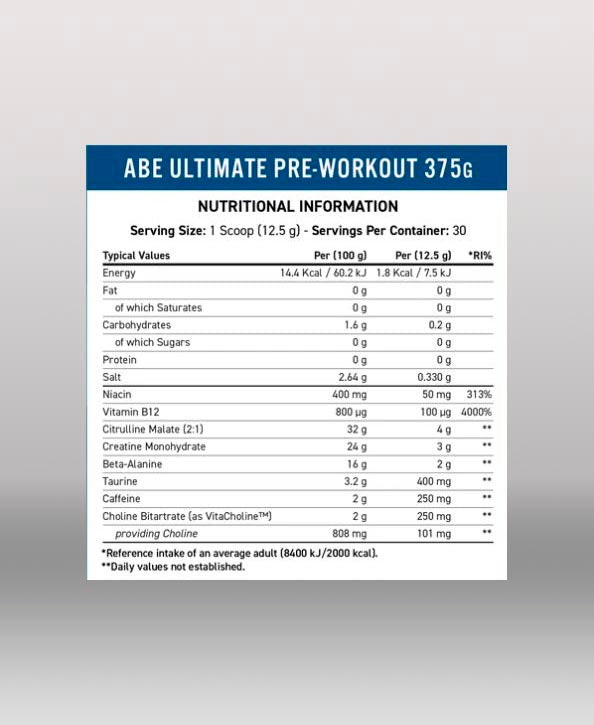 ABE All Black Everything Pre Workout